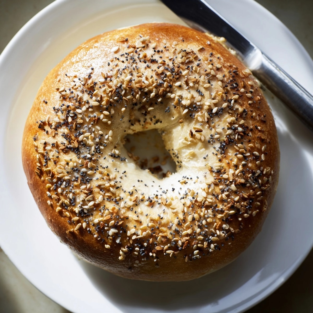 Warm, homemade 2-Ingredient Protein Bagels arranged on a cooling rack, ready for cream cheese.