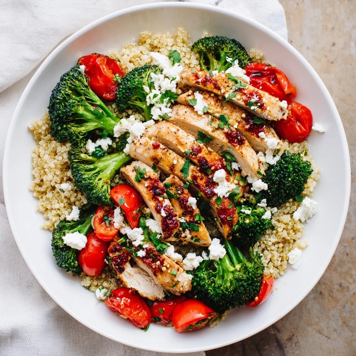 Crisp Air Chicken Quinoa Bowl