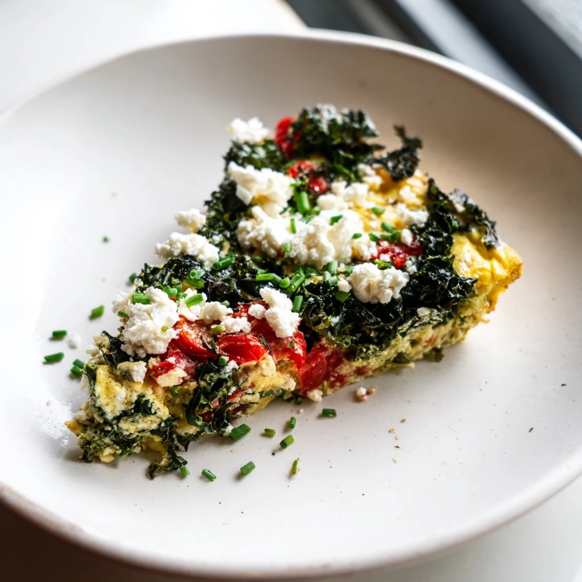 Golden-brown Winter Garden Low Carb Frittata slices ready to serve for a delightful brunch.