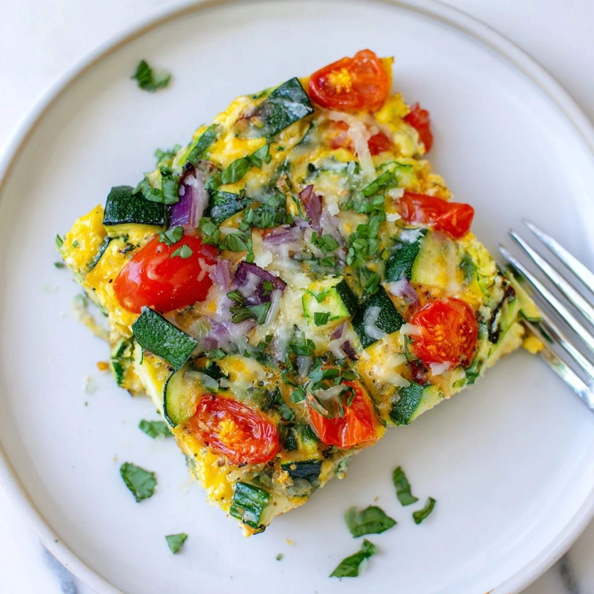 This low carb Holiday Market Frittata, bursting with flavors, offers a delicious brunch option.