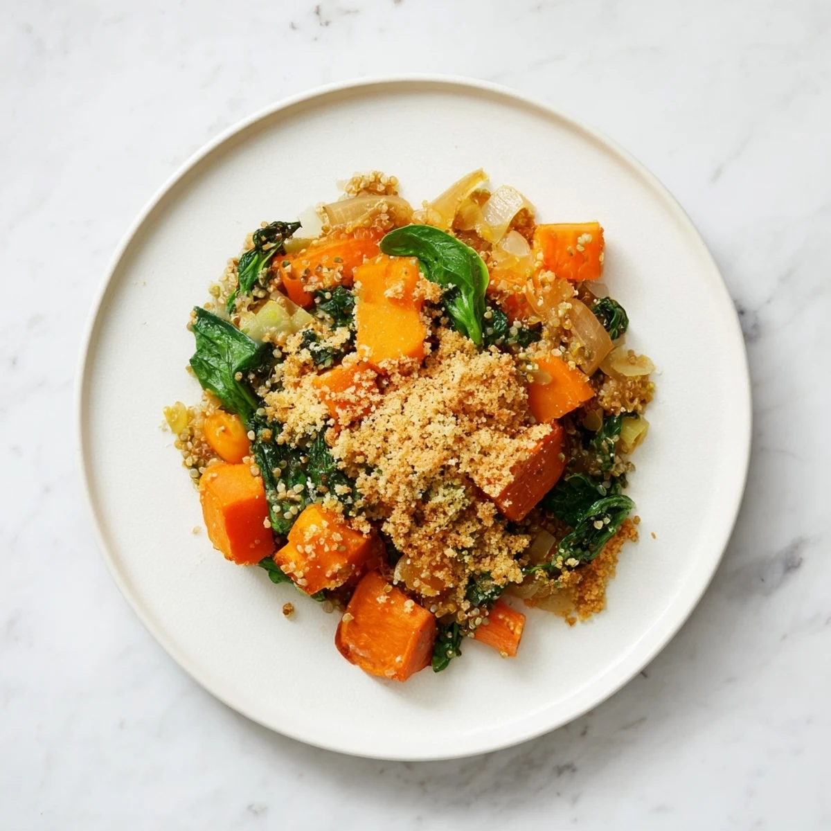 Aromatic herbs and tender lentils in this New Year Vegan Casserole offer comforting flavors for a festive dinner.