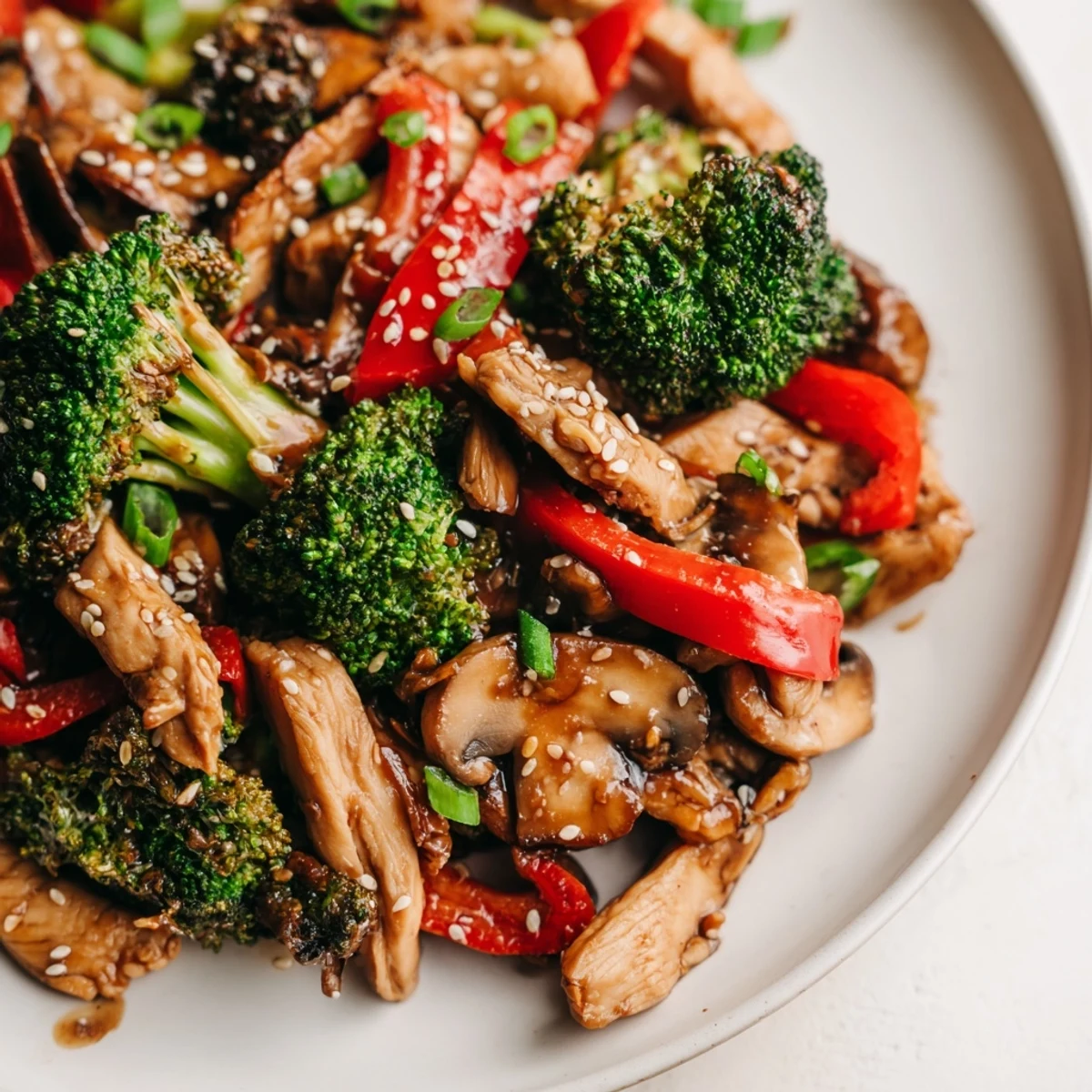 Winter Wellness Paleo Stir Fry with vibrant vegetables and tender chicken served steaming hot.