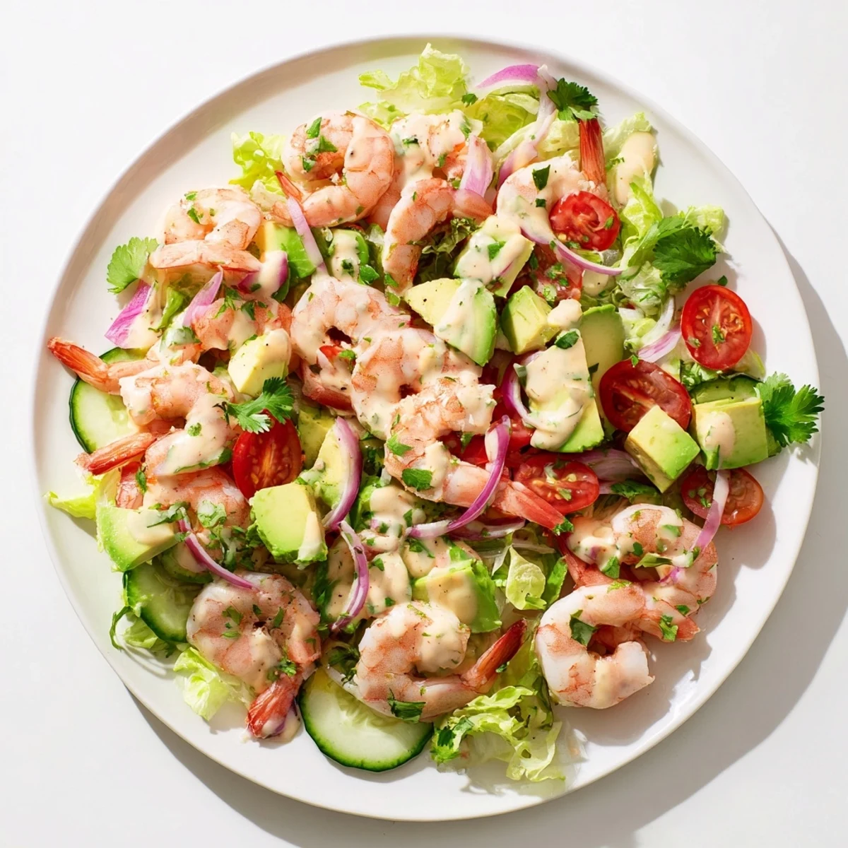 Creamy Avocado Lime Shrimp Salad