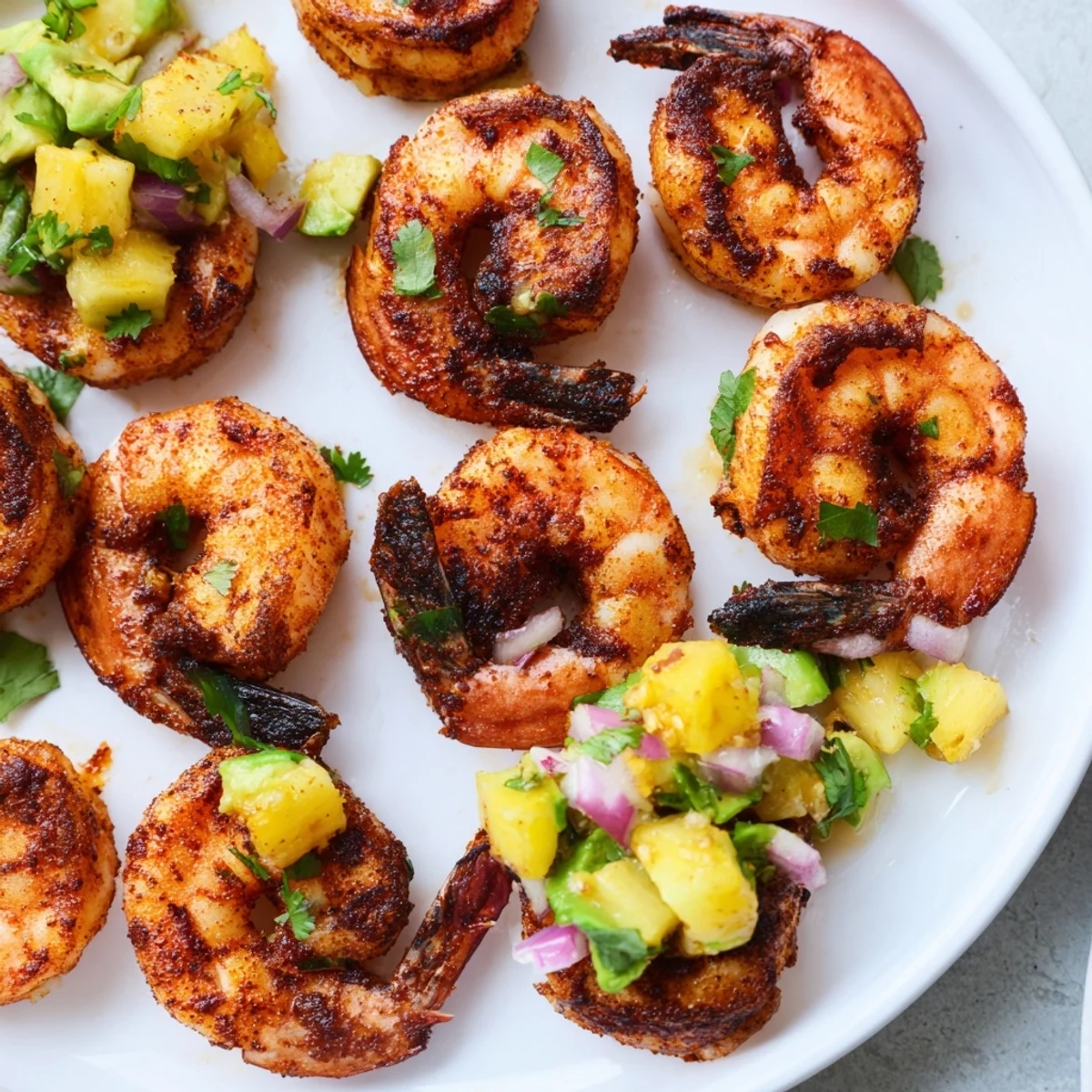 Spicy Lime Shrimp Pineapple