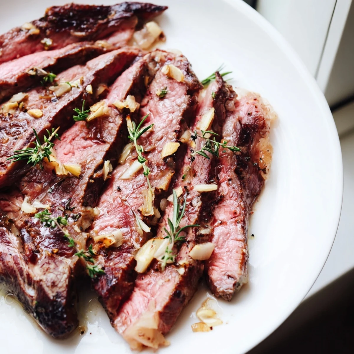 Garlic Herb Steak with Broccolini