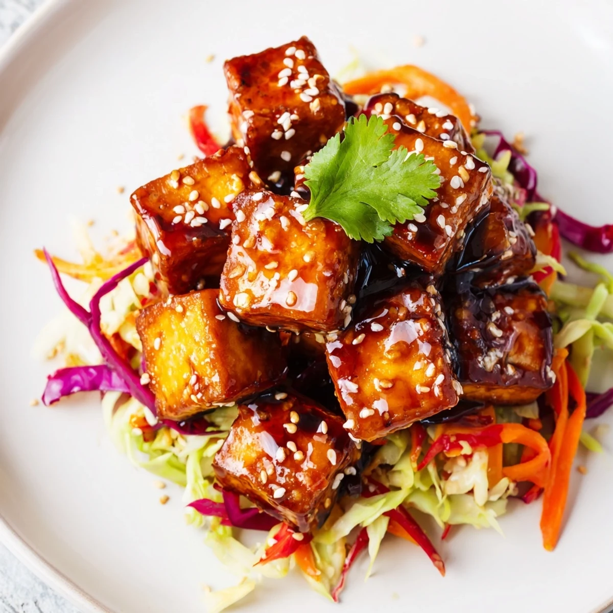 Crispy Maple Tofu