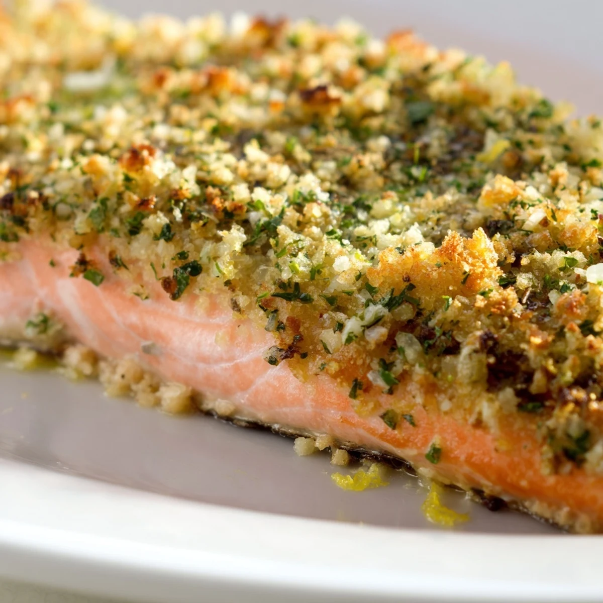 Garlic Herb Salmon With Roasted Spring Vegetables