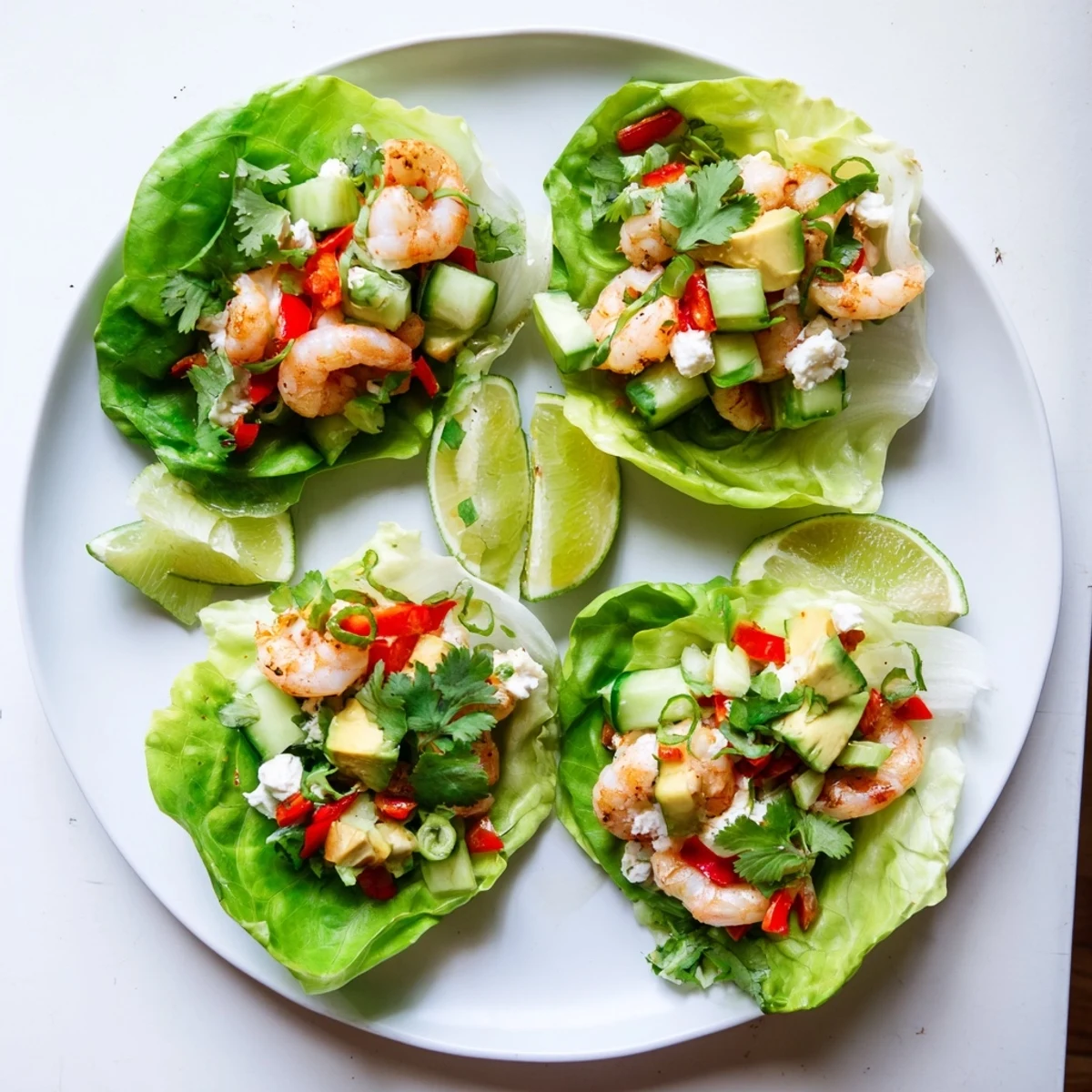 Shrimp Avocado Lime Salad Cups