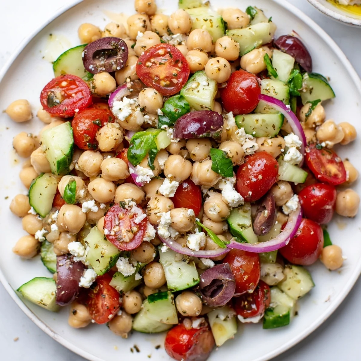 Mediterranean Chickpea Tomato Salad