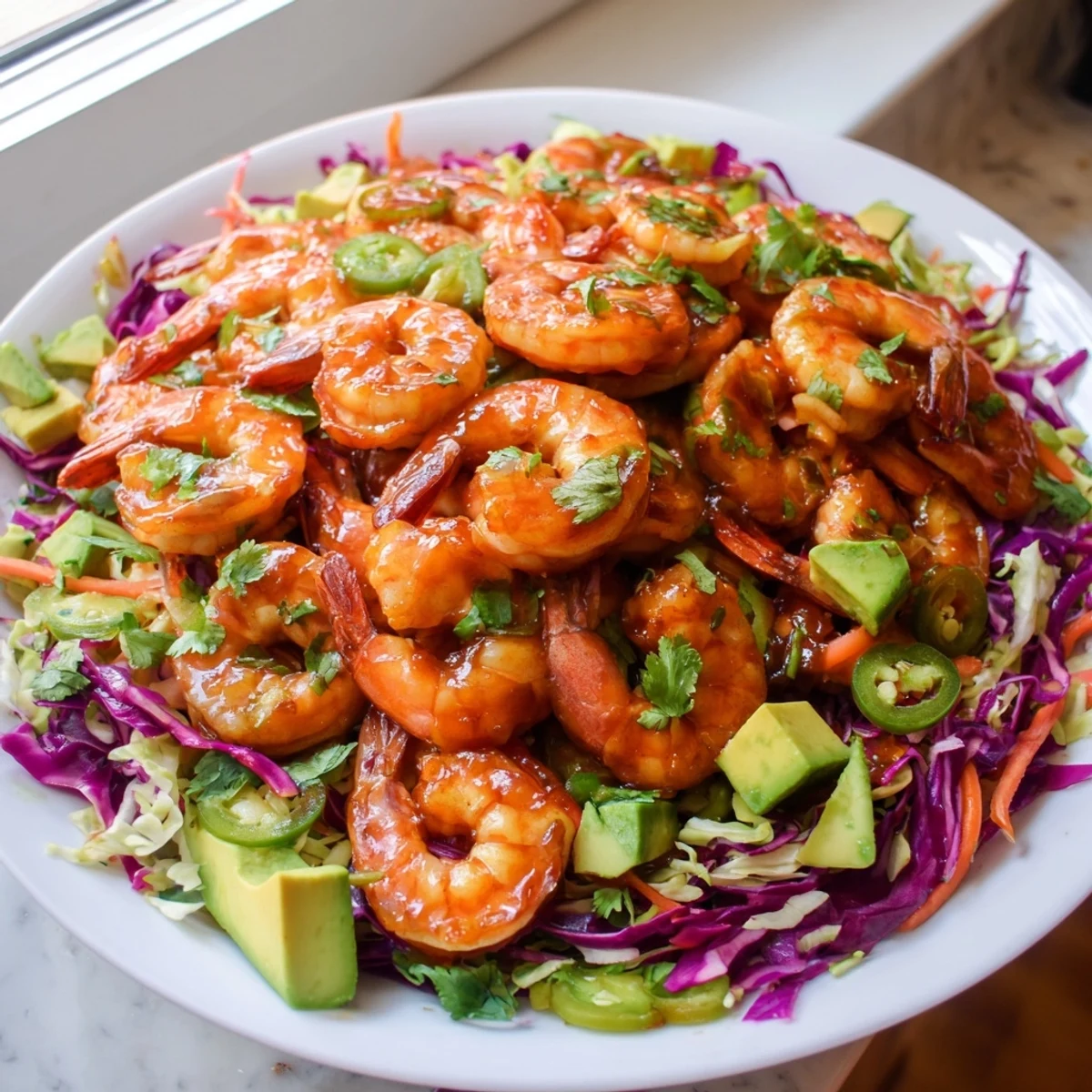 Spicy Pineapple Shrimp Slaw