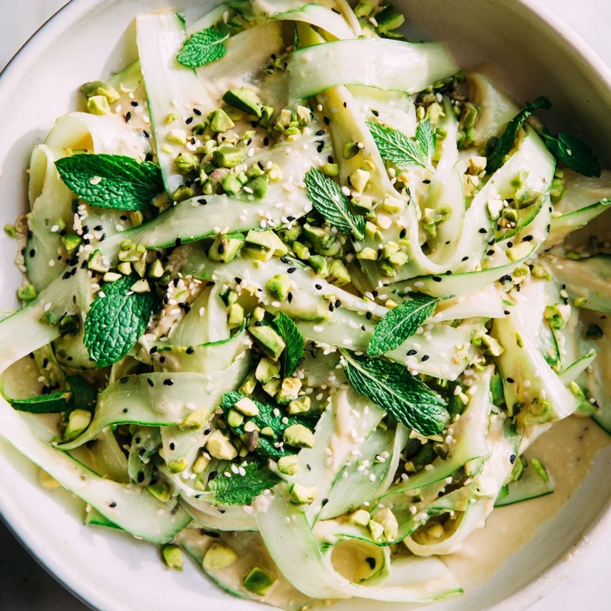 Cucumber Apple Pistachio Salad